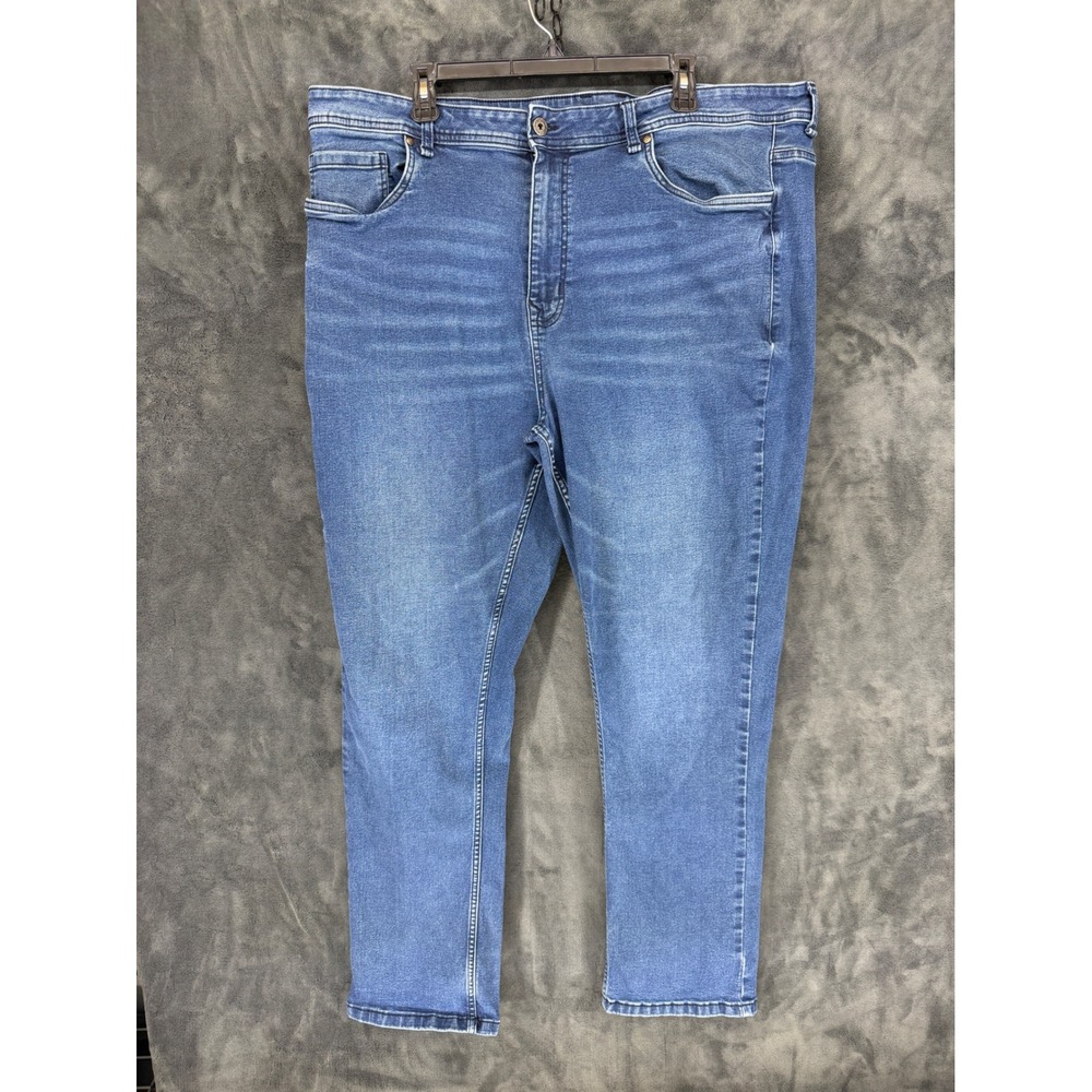The Perfect Jean NYC Slim Thick Mens 42x32 Blue Medium Wash Denim‎ JUXTSNKNT32